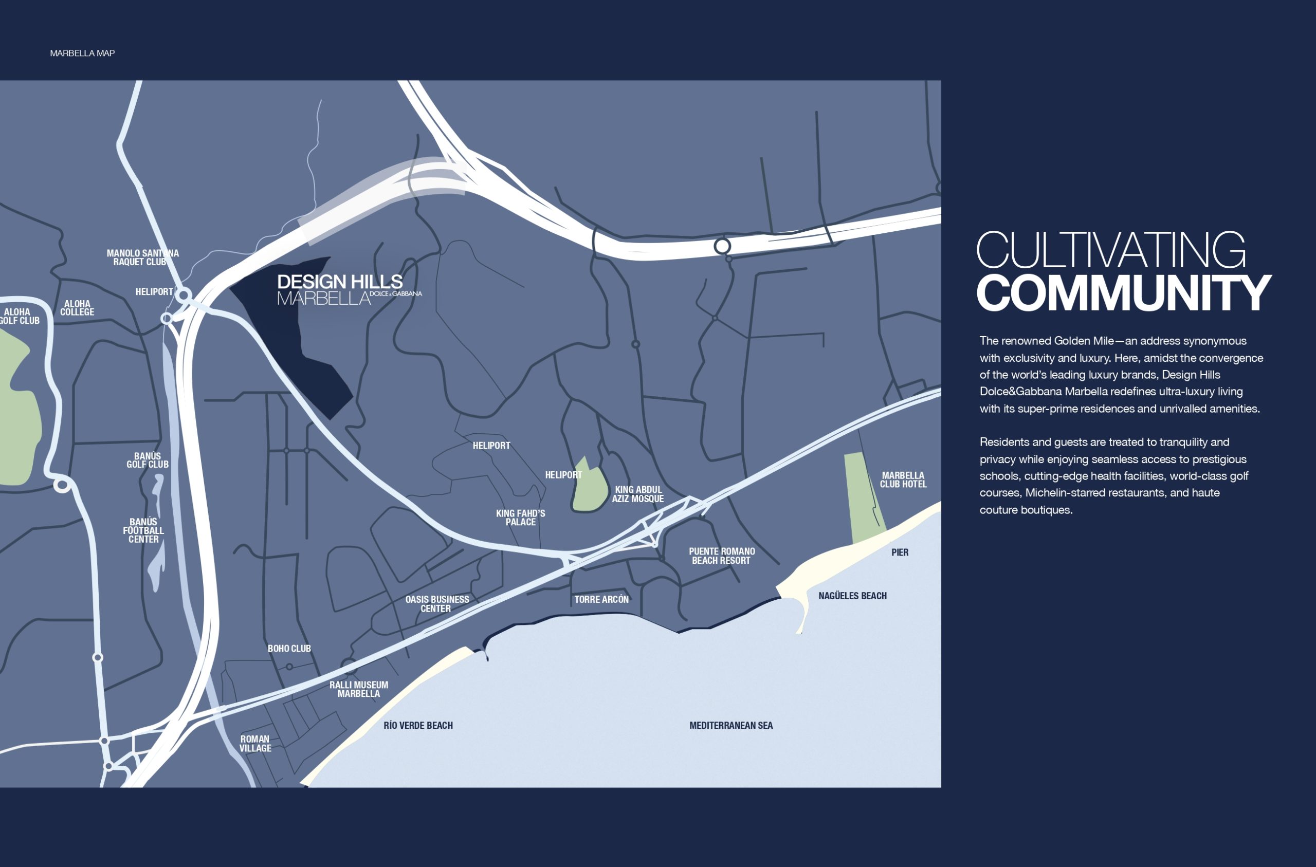 Design Hills Marbella map